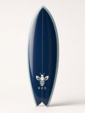 UbuyBee Surf Bee Fish surfboard, main view, with the BEE logo
