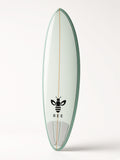 UbuyBee Surf Bee Mid-Length surfboard, main view, with the BEE logo